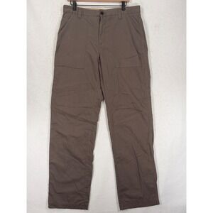 Chaps Durable Goods‎ Mens 34x34 Brown Utility Cargo Pants Straight Leg Cotton